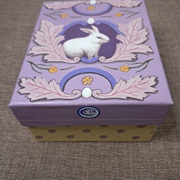 CIB MWW Market Set of 4 Easter 3D Egg Mini Plates Bunny Chick Iris Rose - Picture 4 of 12